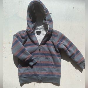 Kid's O'Neill Hoodie Multicolor Striped 4 Lined Zip Outdoor Camping Hike Surf